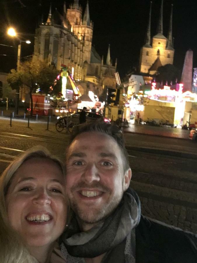 Ferienwohnung In Erfurt Mit Kleinem Balkon, 2 Schlafzimmer エクステリア 写真